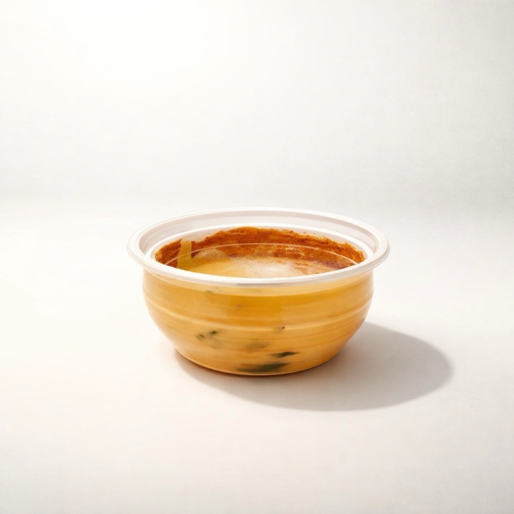 SMALL ORGANIC STYLE‎ HANDMADE STUDIO POTTERY BOWL YELLOW/ORANGE BOHO - EUC